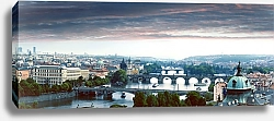 Постер Чехия, Прага, панорама города