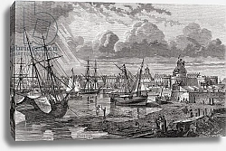 Постер Школа: Французская Saint Malo in the 18th century, from 'Histoire de la Revolution Francaise' by Louis Blanc