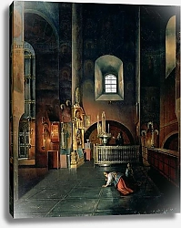 Постер Жуковский Станислав In a Church, 1851