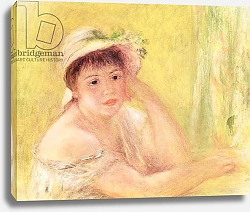 Постер Ренуар Пьер (Pierre-Auguste Renoir) Woman in a Straw Hat, 1879
