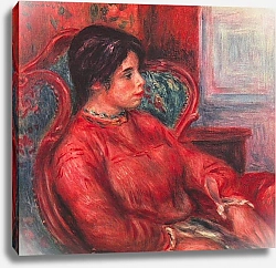 Постер Ренуар Пьер (Pierre-Auguste Renoir) Женщина в кресле