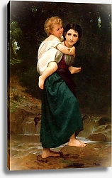 Постер Бугеро Вильям (Adolphe-William Bouguereau) Le passage du gue