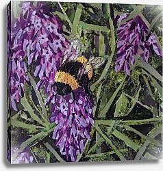 Постер Адамсон Кирсти (совр) Buzz - Bumble Bee On Lavender