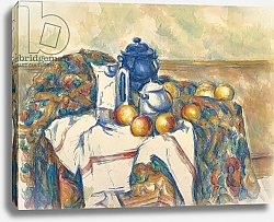 Постер Сезанн Поль (Paul Cezanne) Still Life with Blue Pot, c.1900
