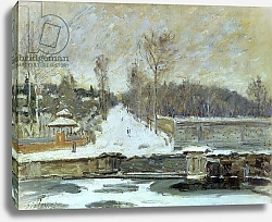 Постер Сислей Альфред (Alfred Sisley) The Watering Place at Marly-le-Roi, 1875