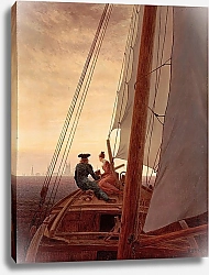 Постер Фридрих Каспар (Caspar David Friedrich) На паруснике