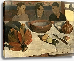 Постер Гоген Поль (Paul Gauguin) The Meal, 1891