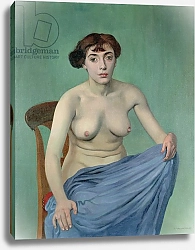 Постер Валлоттон Феликс Nude in Blue Fabric, 1912