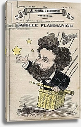 Постер Джиль Андре Cartoon of Camille Flammarion English scientist from 'Les Hommes d'today' c. 1880 1880 by Henri Demare