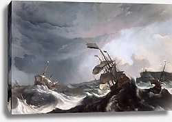 Постер Ships in Distress in a Heavy Storm