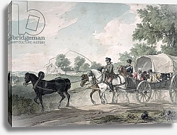 Постер Аткинсон Джон Belgian Wagon conveying Wounded from the Field after the Battle of Waterloo, 1815