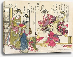 Постер Кеден Санто Shin bijin awase jihitsu kagami, Pl.6