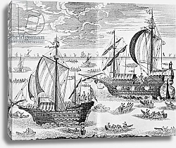 Постер Школа: Русская 17в. Azov Fleet in 1699