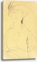 Постер Модильяни Амедео (Amedeo Modigliani) Портрет женщины 2