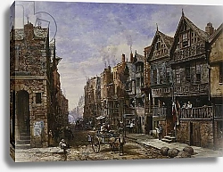 Постер Рейнер Луис Chester: Watergate Street from the Corner of Crook Street, with Eastgate Beyond,