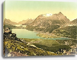Постер Швейцария. Озеро Сильваплана