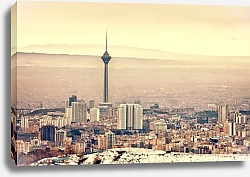 Постер Иран, Тегеран. Вид на город