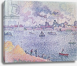 Постер Синьяк Поль (Paul Signac) The Seine, Grenelle, 1899