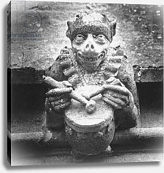 Постер Мардсен Симон (чбф) Carved Figure of Demon with a Drum, Toddington Manor, Gloucestershire