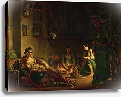 Постер Делакруа Эжен (Eugene Delacroix) The Women of Algiers in their Harem, 1847-49