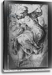 Постер Рубенс Петер (Pieter Paul Rubens) The Libyan Sibyl, after Michelangelo Buonarroti