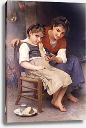 Постер Бугеро Вильям (Adolphe-William Bouguereau) Обидчивая малышка