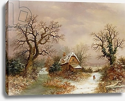 Постер Ливер Чарльз Little Red Riding Hood in the Snow, 19th century