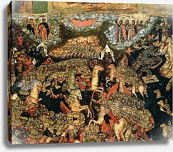 Постер Школа: Русская 17в. Battle between the Russian and Tatar troops in 1380, 1640s