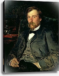 Постер Маковский Владимир Portrait of the Artist Illarion Mikhailovich Pryanishikov, 1883 1