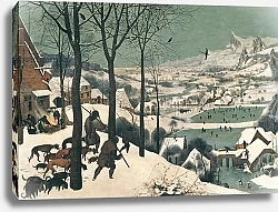 Постер Брейгель Питер Старший Hunters in the Snow - January, 1565