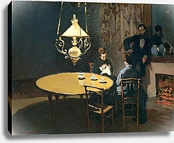 Постер Моне Клод (Claude Monet) После обеда