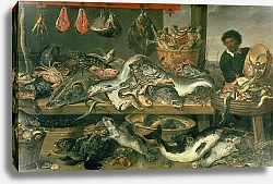 Постер Снайдерс Франц The Fish Market, 1618-21