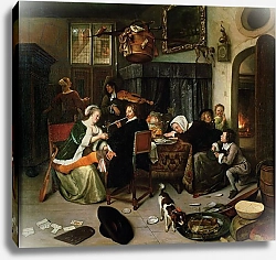 Постер Стен Ян The Dissolute Household, 1668