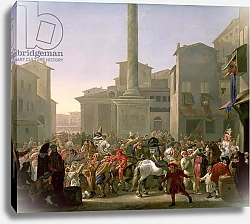 Постер Лингельбах Иоханнес Carnival in Rome, c.1650-51