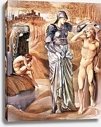 Постер Берне-Джонс Эдвард The Call of Perseus, c.1876