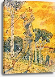 Постер Браун Гордон Golf, cover illustration for 'Vie au Grand Air', 15th September 1919