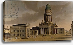 Постер Фешхельм Карл Ф. The Gendarmenmarkt with the French Playhouse and Cathedral, Berlin, 1788