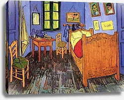 Постер Ван Гог Винсент (Vincent Van Gogh) Спальня Винсента в Арле (третий вариант)