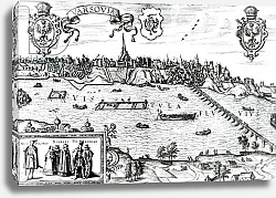 Постер Хофнагель Йорис Map of Warsaw, from 'Civitates Orbis Terrarum' by Georg Braun and Frans Hogenberg c.1572-1617