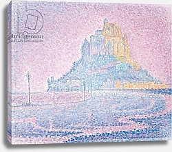 Постер Синьяк Поль (Paul Signac) Mont Saint-Michel, Fog and Sun, 1897