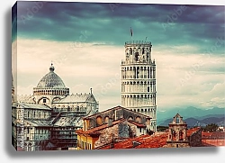 Постер Италия, Тоскана. Пизанская башня и собор