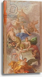 Постер Торнхилл Джеймс A Sketch of Gratitude Crowned by Peace, with Other Allegorical Figures of Industry, Fame and Plenty