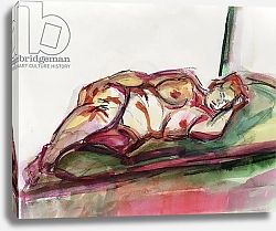 Постер Хельд Жюли (совр) Fat Sleeping Nude, 2015,