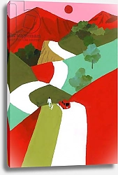 Постер Хируёки Исутзу (совр) Red mountain path