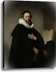 Постер Рембрандт (Rembrandt) Portrait of Johannes Wtenbogaert, 1633