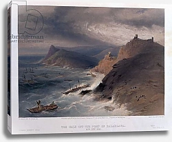 Постер Симпсон Вильям The Gale off the Port of Balaklava, 14th November 1854, engraved by R. Carrick, from 'The Seat of War in the East - First Series', published by Colnaghi & Co., 1855