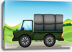 Постер Военный грузовик