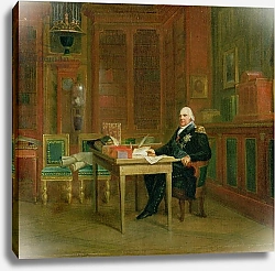 Постер Жерар Франсуа Louis XVIII in his Study at the Tuileries