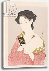 Постер Хасигути Гоё A Woman in Nagajuban Powdering her Neck