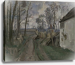 Постер Сезанн Поль (Paul Cezanne) A Village Road near Auvers, 1872-73